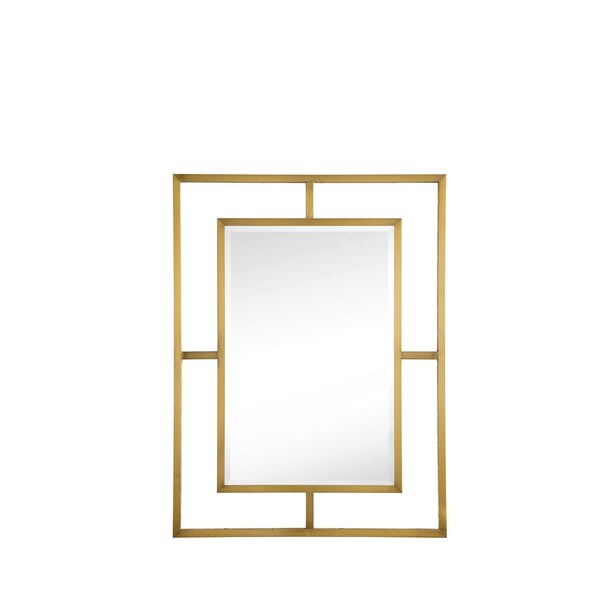 James Martin Vanities Boston 30in Rectangular Mirror, Radiant Gold 105-M30-RGD - main